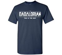 TSHIRTAMAZING The Dadalorian - This is The Way, fatherday Gift T-Shirt - NAVY - XL