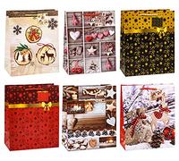 TSI 83319 gift bags Christmas No. 9, pack of 12, size: large (10 x 5 x 12,5 inch)