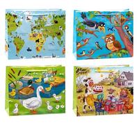 TSI 86414 Gift Bags Happy Animals, Pack of 12, Size: Shopper Large (H x W x D) 26 x 32 x 13.5 cm