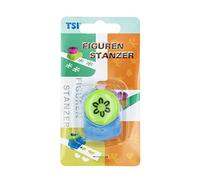 TSI Motif Punch Flower II, Size (H x W x D) 4 x 3 x 4.5 cm, Punch Diameter Approx. 18 mm, Ideal for Paper and Craft Cardboard, Item No. 49658-B-6