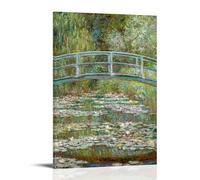 TSIDDKA Claude Monet Bridge Over A Pond Poster Living Bed Room Decor Modern Aesthetic Wall Art Posters Gift For Friend Frame-style 12x18inch(30x45cm)