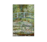 TSIDDKA Claude Monet Bridge Over A Pond Poster Living Bed Room Decor Modern Aesthetic Wall Art Posters Gift For Friend Unframe-style 08x12inch(20x30cm)