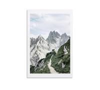 TSIDDKA Hiking In The Dolomites Poster Living Bed Room Decor Modern Aesthetic Wall Art Posters Gift For Friend Unframe-style 08x12inch(20x30cm)