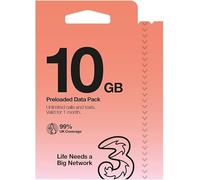 TSIM PrePaid Europe SIM Card 10GB in UK / 6GB in Roaming Countries (UK Three) for 30 Days with Free Roaming/USE in 71 Destinations Including All European Countries