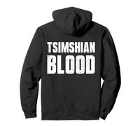 Tsimshian Blood (Design On The Back) Native American Indian Pullover Hoodie