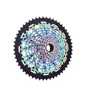 TSJDLCZMCOS Ultralight 12 Speed MTB Cassette Sprocket | Rainbow appearance, 10-52T gear range, weight 385g