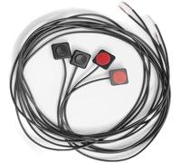 Tskcvy 4Pcs Momentary Switch Momentary Push Button on Off Switch 12V 24V Mount Mini Button Switch Line Length 120cm