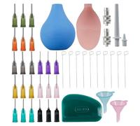 Tskcvy Pottery Precision Applicator Set, Pottery Tools Precision Tips Applicator Slip Trailer Bottles for Pottery Glaze Slip Easy to Use