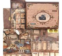 Tskcvy Scrapbooking Kit, The-Love Poems Series - Vintage Items, Box Packaging for Scrapbooking Materials