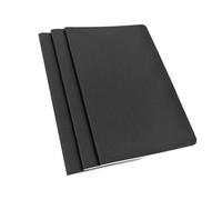 TSKDKIT 3 Pcs A4 Sketch Notebooks Blank Sketch Books Black Kraft Cover Starter Sketchbook 80GSM Paper Sketch Pad for Travelers Journal