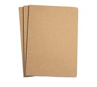 TSKDKIT 3 Pcs A5 Sketch Notebooks Blank Sketch Books Brown Kraft Cover Starter Sketchbook 80GSM Paper Sketch Pad for Travelers Journal