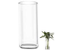 TSKDKIT Extra Large Glass Vase for Flowers 40cm Glass Cylinder Vase Thickened Clear Vases for Living Room Modern Large Vases 40 x 12cm