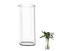 TSKDKIT Large Glass Vase for Flowers 35cm Glass Cylinder Vase Thickened Clear Vases for Living Room Modern Large Vases 35 x 12cm