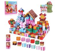 TSKER Magnetic Building Block - 100 Pieces Magnetic Cube, Kids Magnetic Block Build A Fantastic World - Candy World, STEM Toys for Princesses, Age 3+