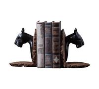 TSKIQQLQ Shelf Decor Black Resin Leopard Head Bookends Stylish Accessory Creative Animals for Table Center Office Decorations For Work