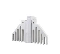 TSKIQQLQ Shelf Decor Creative Simple Architectural Modern Unique Nordic Heavy Book Ends Office Decorations For Work(White)