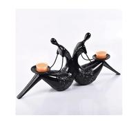 TSKIQQLQ Shelf Decor Unique Black and White Abstract Resin Bookends with Candleholder Function Stylish Office Decorations For Work(Type3)