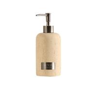 TSKIQQLQ Soap Dispensing Beige Liquid Soap Dispenser Stone Travertine Liquid Shampoo Bottles Refillable Lotion Marble Hand Soap Dispenser New Home Essentials