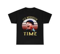 TSKKEFHH Randle McMurphy It's Medication time T Shirt One Flew Over The Cuckoo's Nest TeeBlackXXL