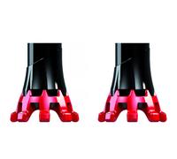 Trekking Crossover Pad - Stick Ends, black / red, One Size