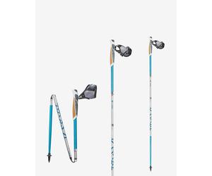 TSL Outdoor Trail Alu 4 Magnetic Cork Poles Blue White (Pair) - 115
