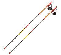TSL Outdoor - Trail running poles - Trail C4 Cork Cross Fire Sht - Size 110 cm - Orange Orange 110 cm