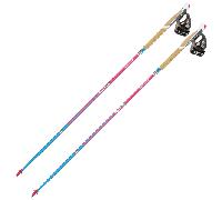 TSL Outdoor - Trail running poles - Trail C4 Cork Cross Flamingo Sht - Size 115 cm - Pink Pink 115 cm