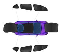 TSLDRV 2025 Upgrade Window Sunshade with Sucks for Tesla Model Y Juniper 2025-2020 [No-Gap/Sag-Free] Windshield Sunshade Heat Insulation Privacy Shade for Tesla Model Y Accessories 2025-2020 Black