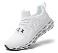 TSlODFO Women's Running Sneakers Athletic Walking Shoes, G15 White, 8 UK