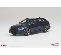 TSM Audi RS6 Avant Carbon Black Navarra Blue Metallic 1:18 Scale TSM TS0315