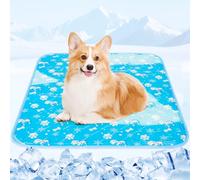 Tsmertor Cooling Mat for Dogs Extra Thick and Self-Cooling without Electricity Perfect for Summer and Travel for Small, Medium and Large Dogs Cooling Mat Dog Foldable & Easy to Clean