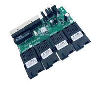 TSMORY 100M Reverse 4F4E Fiber Optically Media Easy Installation Development Converter Fast Ethernet Networking Switcher