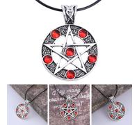 TSMORY 1Pc Fashion Invert Pentacle Star Pewter Pendant Cosplay Necklace New