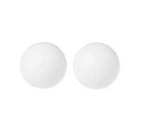 TSMORY 2 Pcs Table Soccer Foosballs Replacement Balls White Official Foosball Replacement Parts Resin Balls Decor Foosball Table Top For Kids
