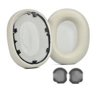 TSMORY 2Pcs Protein Leather Earpads Sponge Earmuffs Enhances Sound for WH1000XM5 Headphone Repair Accessory Replacement Ear Pad Protein Leather Ear Cushions