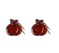 TSMORY 2Pcs Traditional Castanet Wood Spanish Castanets Flamenco Dance Castanets with String Hand Clapper Orff Music