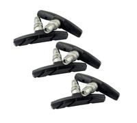 TSMORY 3 Pair Bicycles Brake Pad for Bike Rims Wheel Shoe Rubber Disc Replacement Set Cycle Disc Brake Pad