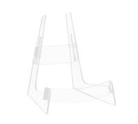 TSMORY Acrylic Guitar Stand, Folding Guitar Ukulele Stand, String Instrument Stand L-Frame Classical Guitar Stand Ukulele Shelf
