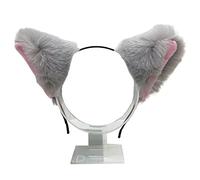 TSMORY Animals for Cat Ears Hair Hoop Women Headband Makeup for Head Band for Photoshoot Christmas Hair Accessorie