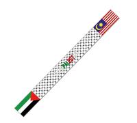 TSMORY Bright Printed Palestine Scarf for Formal Event National Flags Headband Neck Scarf Headwrap Gathering Headscarf