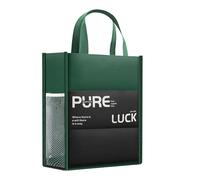 TSMORY Canvas Book Carrying Bag with Handle Multi Compartments Large Capacity Document Organiser Pouches for School Spacious Textbook Shipper