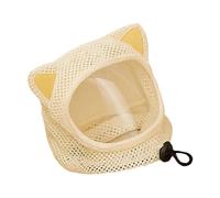 TSMORY Comfortable Cats Head Cover Breathable Cats Ear Regulable Belt Licking and Eating for Daily Use Lightweight Design
