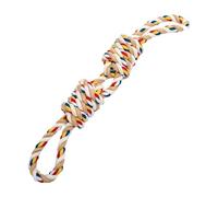 TSMORY Cotton Rope Chew Toy for Dog Reduces Tartars Formation Promoting Teething Pull Toy for Various Size Breeds Entertainment Dog Tug Rope ToyDog Cotton Rope Toy
