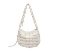 TSMORY Fashionable Lightweight Shoulder Bag with Quilted Padded Multipurpose Zippered Puffer Underarm Handbag Purse for Women Fashion Satchel Crossbody Bag