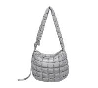 TSMORY Fashionable Lightweight Shoulder Bag with Quilted Padded Multipurpose Zippered Puffer Underarm Handbag Purse for Women Fashion Satchel Crossbody Bag