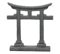 TSMORY Fish Tanks Decoration Aquariums Japanese Gate Ornament Garden Landscape Hideouts Cave House Accessories