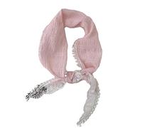 TSMORY French Bandana Headband for Women Thin Triangle Turban Head Scarf Graceful Tie Head Wrap Headband