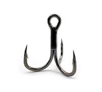 TSMORY High Carbon Steel Trebles Hook with Barbs and Blood Grooves for Freshwaters and Saltwater