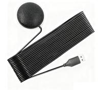 TSMORY Intelligent Desktop Microphone LED Light Omnidirectional Pickup 3.5mm/USB Compatible for Remote Work Online Classes Noise Cancelling Mic