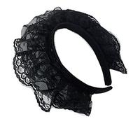 TSMORY Lace Headbands for Women Multilayer Lace Headband Novelty Headwear Lady's Headwear Maid Cosplay Party Props